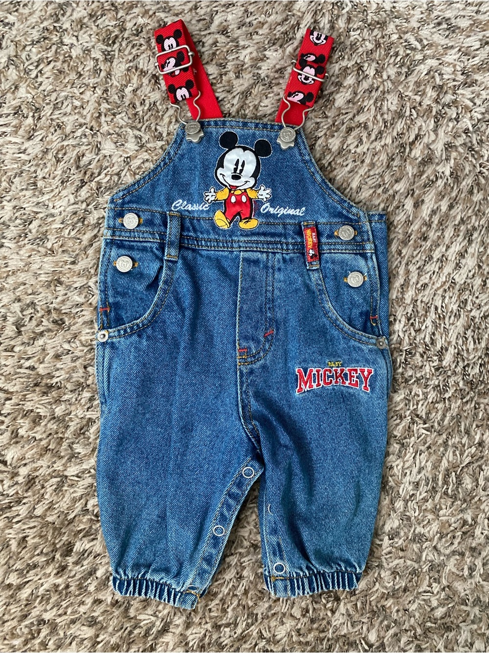 Vintage Disney Mickey Mouse overalls